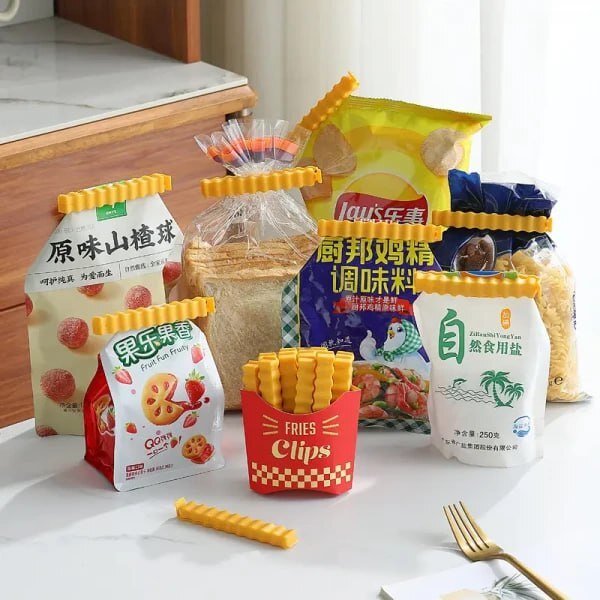 CREATIVE FRENCH FRIES SEALING CLIP (12 SETS)