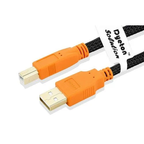 Dyeton Usb A To B Gold Series Cable - Insulation Material: Rubber