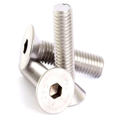 Silver M6 X 20 Stainless Steel Countersunk Bolt