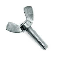 Ss 304 Wing Bolt - Stainless Steel, 4x12 Mm, Silver | Grade: Ss 202, Ss 304, Ss 316, Polished Surface, Industrial Use