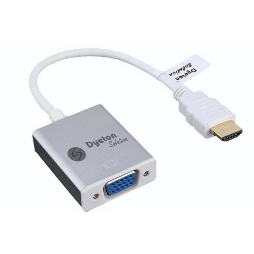 Dyeton HDMI To VGA Gold Cable