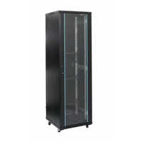 Floor Standing Network Server Rack - Color: Black
