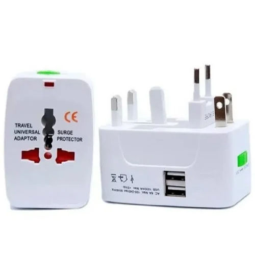 Universal Travel Adapter - Color: White