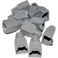 Rj45 Boots Modular Connector - Pvc Material, 2.7 X 1.5 X 1.6 Cm Size, Silver Color | Usb A/b Compatibility, Flexible Design, Durable Protection