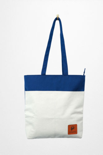 Designer Canvas Shopper Tote Bag