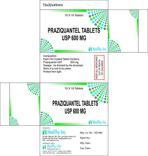 Praziquantel tablet 600mg