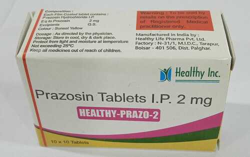 Prazosin Tablets 2 Mg at Best Price in Mumbai | Healthy Inc.