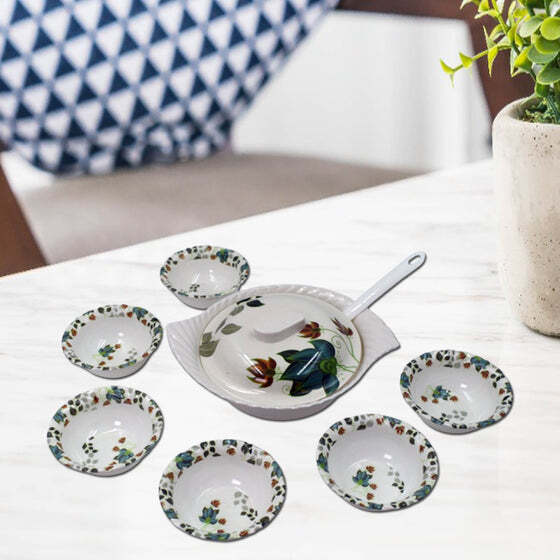 9 PC PUDDING SET USED AS A CUTLERY SET FOR SERVING
