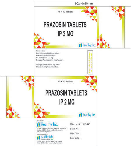 Prazosin Tablets 2.5 Mg