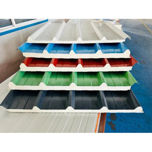 Color Coated Metal Prefabricated Puf Panels, For Office,Home & Hospital, Thickness 30-150 mm