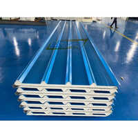 Puf Roof Insulated Panel - Polyurethane Foam Core, 12 Meters Long, Blue Color | Energy-efficient, High Thermal Insulation, Lightweight And Durable