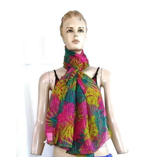 Chiffon With Lurex Fancy Scarfs