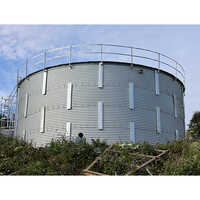 Corrugated Steel Tank - 150 KL Size Silver Color | High Grade Quality for Industrial and Commercial Use