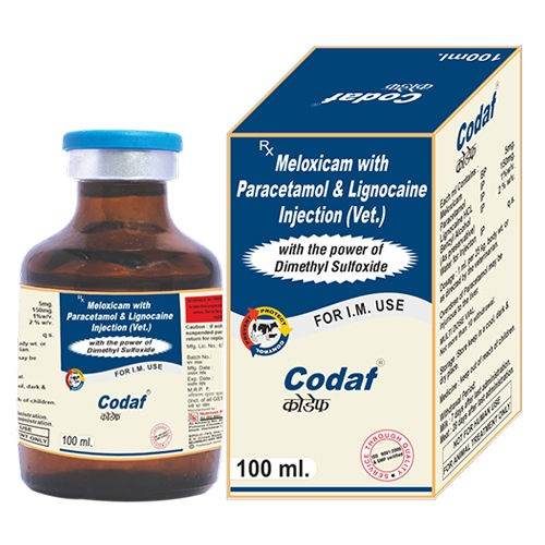 100 Ml Meloxicam With Paracetamol And Lignocaine Injection - Physical Form: Liquid