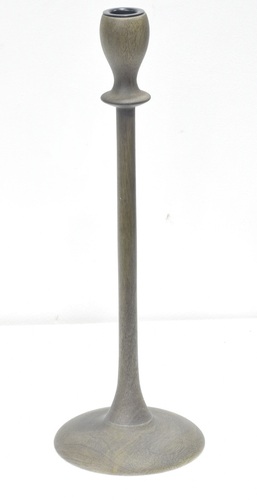 Candle Holder With Natural Finish