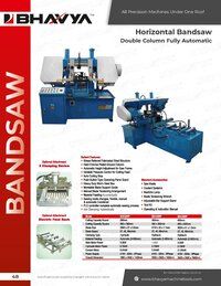 Double Column Semi Automatic Horizontal Bandsaw Machine