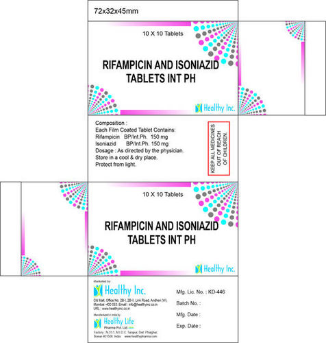 Rifampicin 150mg + Isoniazid 150mg tablet