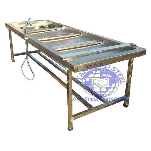 Stainless steel Postmortem Table Autopsy Table