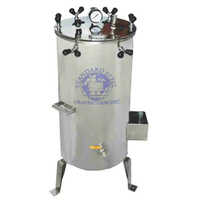 Vertical Autoclave - Double Drum, 250x450mm To 550x750mm Sizes | Stainless Steel, Adjustable Pressure 10-20 Psi, 1-year Warranty