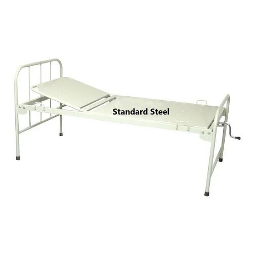 Hospital Patient Bed with Adjustable Backrest