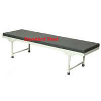 Hospital Attendant Bed - Strong Mild Steel Frame, 1800x600x500 Mm Size | Perforated Crca Sheet Top, Knockdown Structure