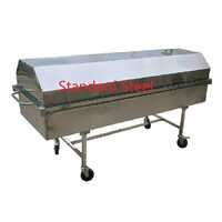 Dead Body Transfer Cadaver Trolley - Stainless Steel, 210(l) X 600(w) X 850(h) Cm, Suitable For Mortuary Room Use