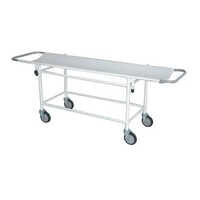 Hospital Patient Transfer Stretcher Trolley - Strong Mild Steel Tubular Frame, 150mm Castor Wheels With Brakes, Removable Stretcher, Pre-treated And Epoxy Powder Coated, Dimensions 2030(l) X 560(w) X 820(h) Mm