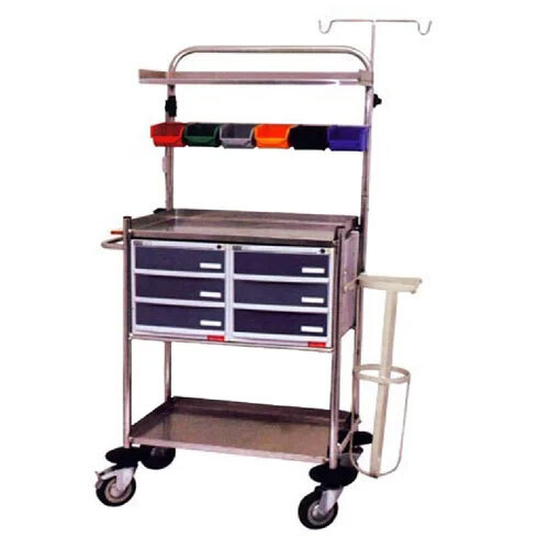 Emergency Medicine Crash cart Trolley