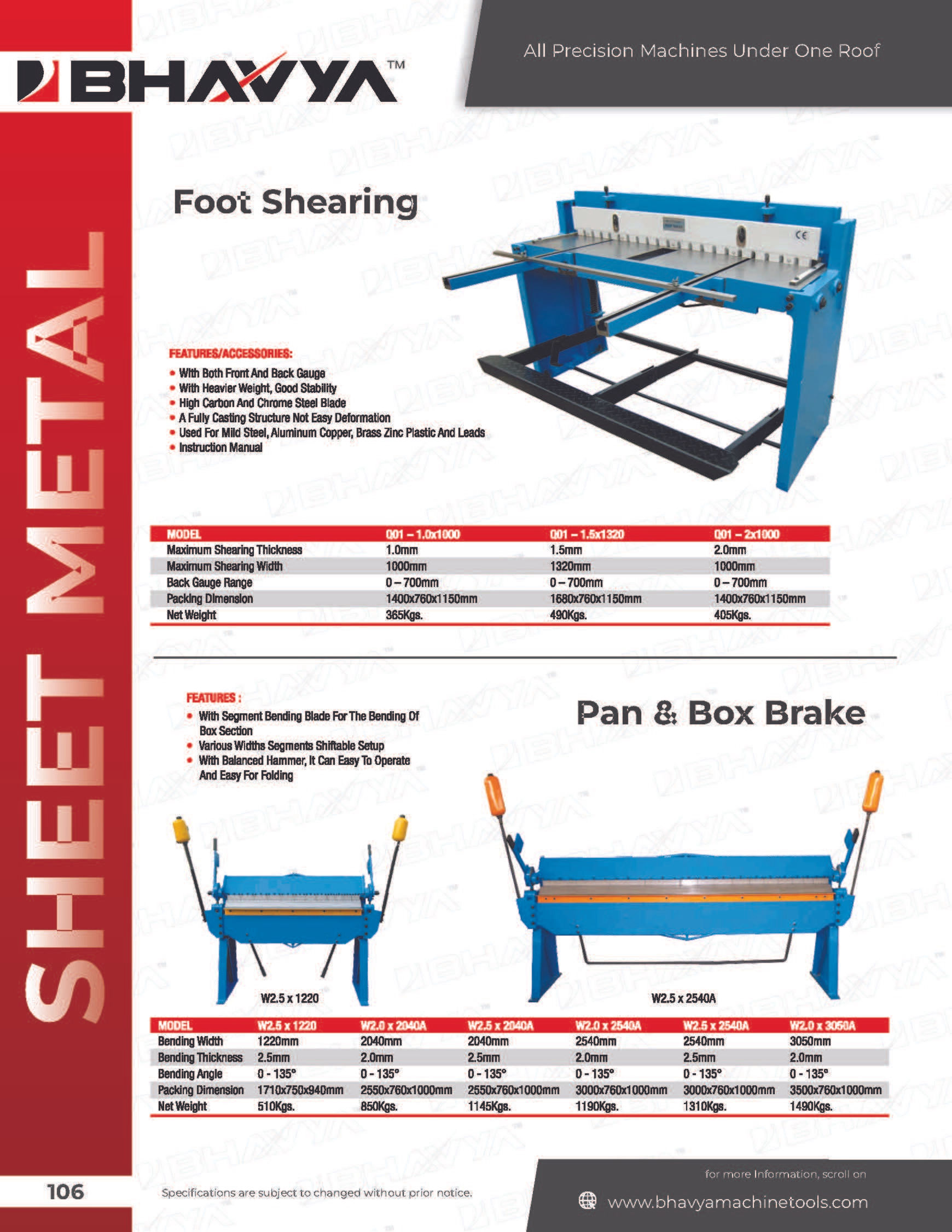 Industrial Foot Operated Shearing Machine