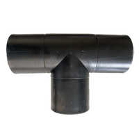 Hdpe Tee Fittings - Diameter 63mm To 315mm | Black, High Density Polyethylene, Welded Connections, Different Thickness Available