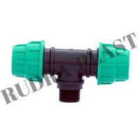 Hdpe Pipe Tee - 20-110 Mm Diameter, Black Color | High Density Polyethylene, 5-30 Mm Thickness, Warranty Included