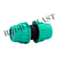 Hdpe Push Fit Coupler - High-density Polyethylene, 20-110 Mm Size Range, Black Color, Wall Thickness 5-15 Mm, Durable Cold-drawn Design, Warranty Included