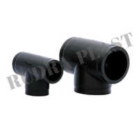 Hdpe Butt Weld Tee - High Density Polyethylene, Size 20-315 Mm, Black Color, Thickness 5-30 Mm, Butt Fusion Welded, Warranty Included