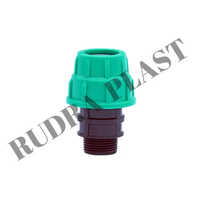 Male Threaded Adapter - Pp Material, 20mm To 110mm Size, Black Color | Round Shape, Warranty Included