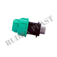 Pp Male Threaded Adapter - Polypropylene, Size 20-110 Mm, Black Color, Round Shape, Cold Drawn Technique, Warranty Included