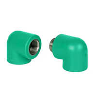 Brass Male Female Inserts For Ppr Fittings - Brass Material, 20mm X 1/2 Size, Black Color | Secure Welding Connection, Round Shape, Commercial Use