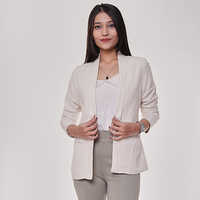 No Fade Off White Semi Formal Jacket