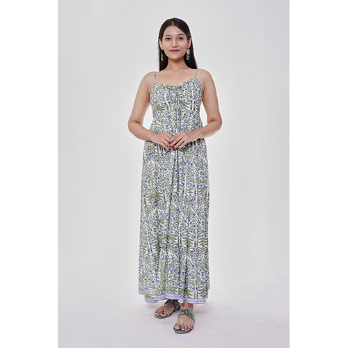 Bust Drawstring Maxi Dress