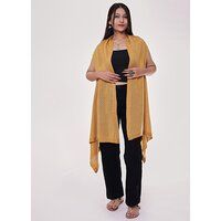 Mustard Yellow Cascade Shrug