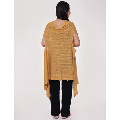 Mustard Yellow Cascade Shrug