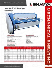 Overcrank Mechanical Shearing Machine