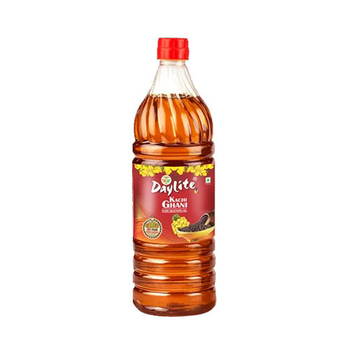 1 Ltr Kachi Ghani Pure Mustard Oil Bottle - Grade: First Class