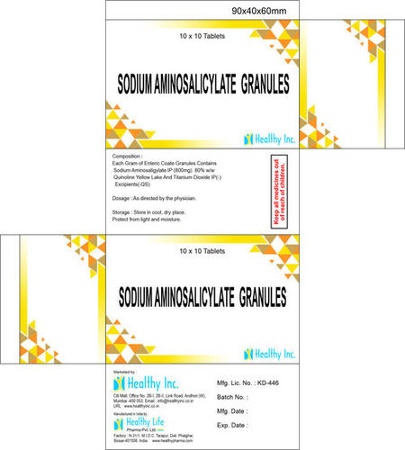 Sodium Aminosalicylate Granules 80 % w/w