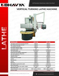 Single Column Vertical Lathe Machine