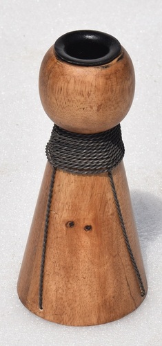 6 Inch Wooden Candle Holder
