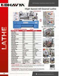 HST Series High Speed Geared Lathe Machine