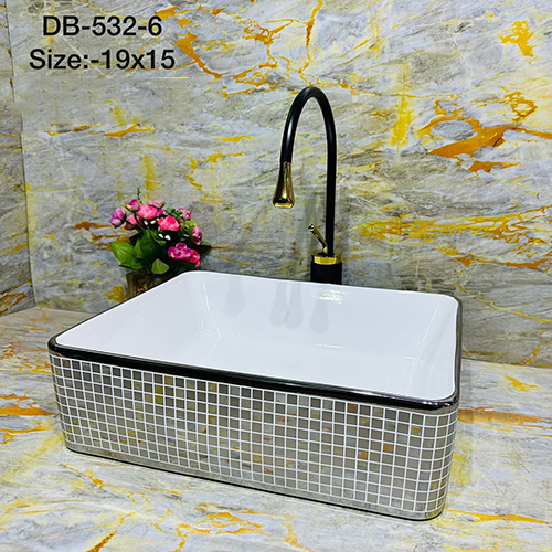 DB-532-6 19x15 Silver Designer Table Top