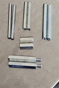 Ms Spacer - Mild Steel, M2 Thread To Any Size, Silver/white/yellow Plating | Polished Finish, Tolerance 0.1mm, Suitable For Electrical & Automobile Applications