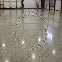 Polished Concrete Pattern Application: Floor Tiles
