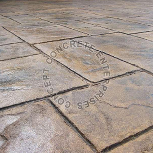 Romana Cobble Concrete Pattern Application: Floor Tiles